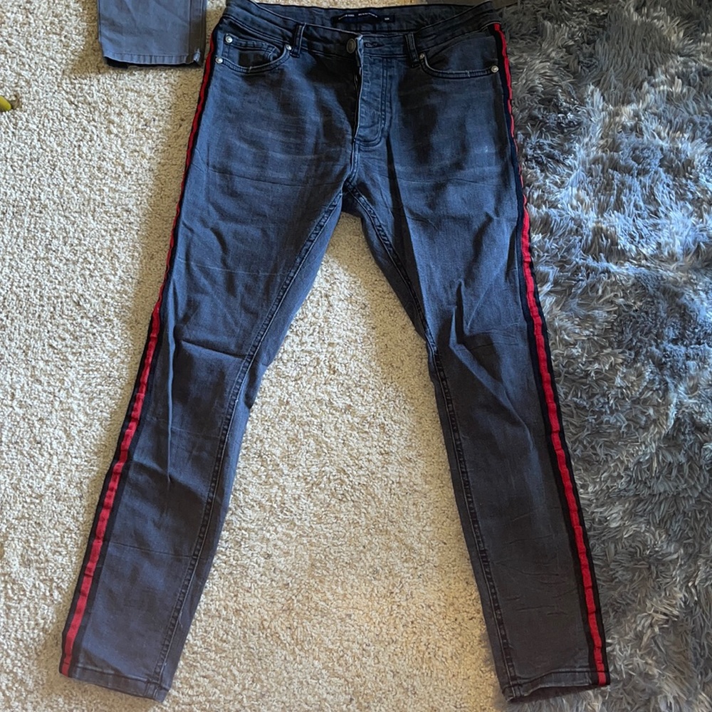 Gray jeans
